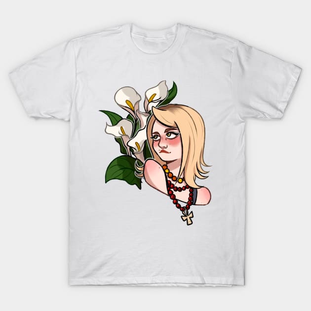 Keira Metz and calla T-Shirt by gaypompeii